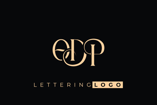 ODP Elegant Monogram Logo Design With Decorative Lettering