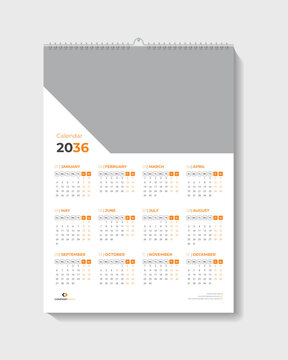 Calendar Design Week starts Monday with a corporate set design template vector file.