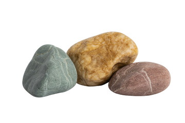 Naklejka premium Pile of colorful smooth stones