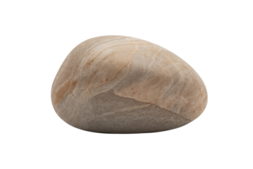 Smooth river stone with natural patterns