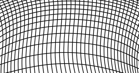 Space Grid mesh lattice with Distortion deformation array of lines graphics