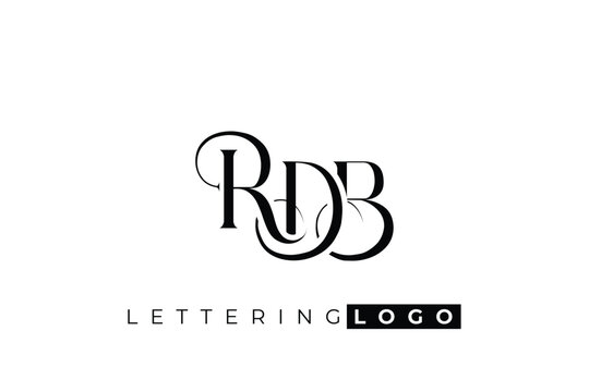 RDB Elegant Monogram Logo Design With Decorative Lettering