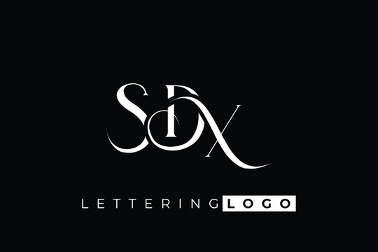 SDX Elegant Monogram Logo Design With Decorative Lettering