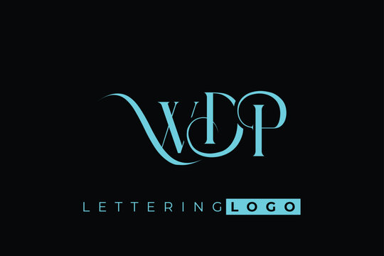 WDP Elegant Monogram Logo Design With Decorative Lettering