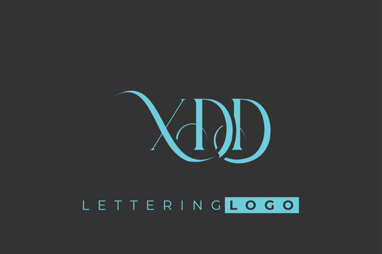 XDD Elegant Monogram Logo Design With Decorative Lettering