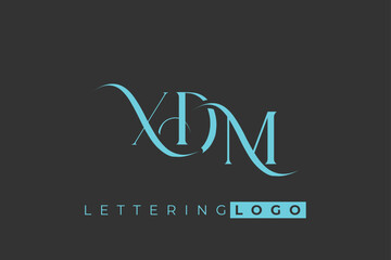 XDM Elegant Monogram Logo Design With Decorative Lettering