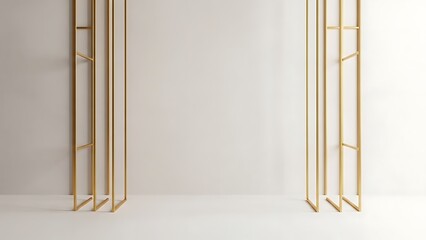 Minimalist Wooden Ladder Room Dividers Interior.