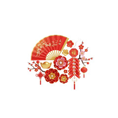 Chinese new year decoration elements