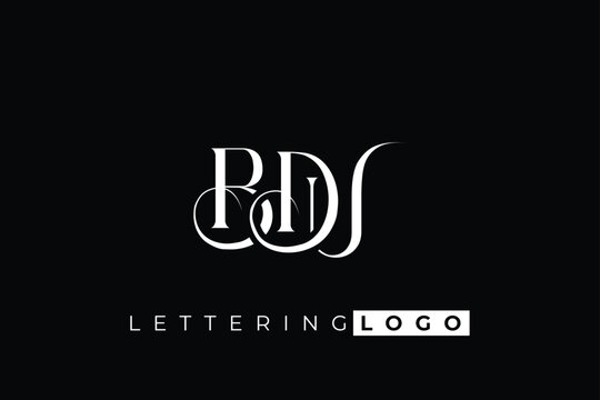 BDU Elegant Monogram Logo Design With Decorative Lettering