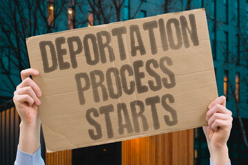 "Deportation Process Starts" Removal proceedings begin officially. REMOVAL. PROCEDURE. LEGAL. PROCESS. DEPORTATION.