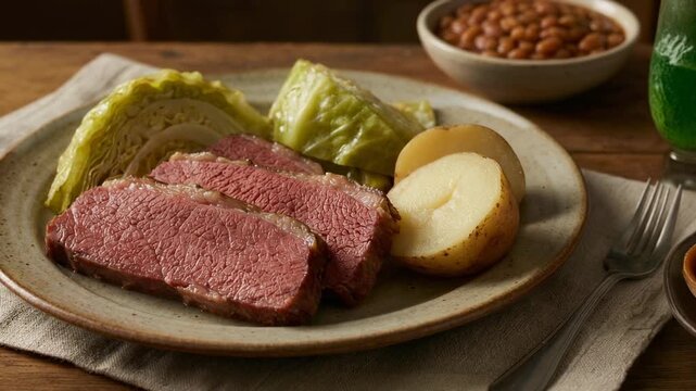 Delicious Corned Beef with Cabbage and Potatoes for a Hearty Meal