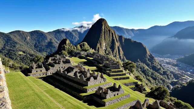 Majestic Views of Machu Picchu: An Ancient Inca Citadel Nestled in the Andes