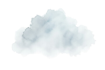 Obraz premium Cloud graphic with watercolor effects isolated on a vivid dark tone illustration design