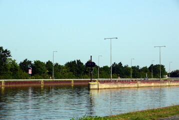 Ship Lift L&uuml;neburg -Scharnebeck at the Canal Elbe - Seitenkanal, Lower Saxony