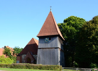 Historical Georg Church in the Village Steinhorst, Lower Saxony