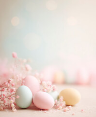 Pastel Easter Background &ndash; AI Generative