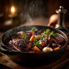 Coq au Vin French Chicken Stew &ndash; Generative AI