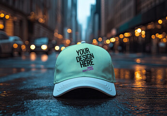 Isolated Baseball Cap Mockup 