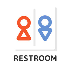 トイレマーク　イラスト（Restroom）