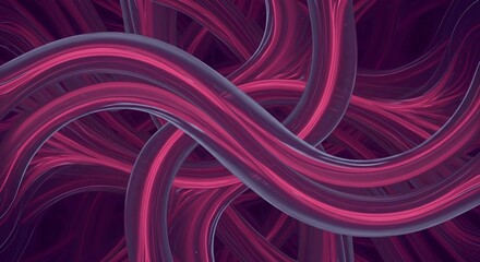 Dynamic pattern of soft gradient lines wrapping around unseen shapes, generating a complex visual field of abstract mathematical movement, complexity, continuous, curve