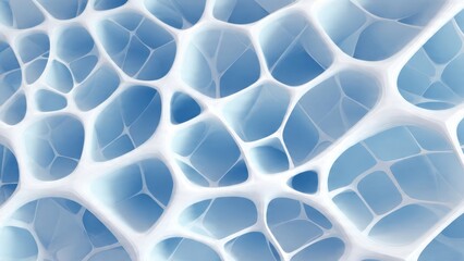 Abstract Blue and White Interconnected Network