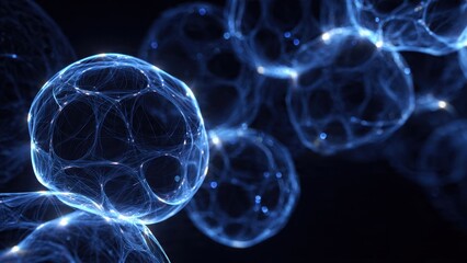 Abstract Blue Spheres with Network Design