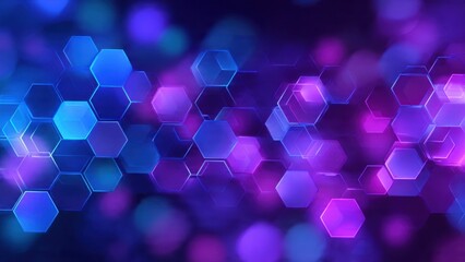 Abstract Purple Hexagon Background