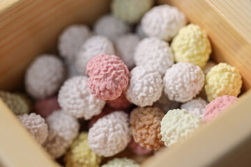 節分の五色まめ