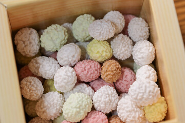 節分の五色まめ