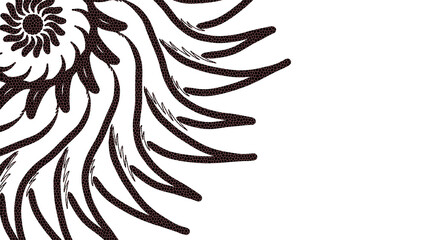 Obraz premium Soft Pink Mosaic Abstract Organic Curves Background