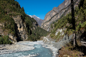 Stunning views of Himalayan trekking trails in Nepal in 2025.