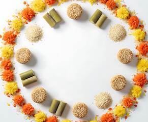 Authentic Tilgul Arrangement for Joyful Makar Sankranti Celebration