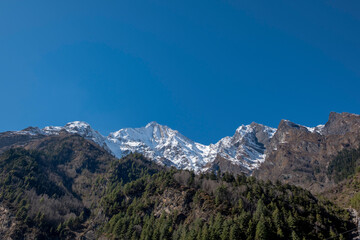 Stunning views of Himalayan trekking trails in Nepal in 2025.