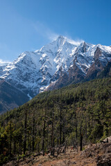 Stunning views of Himalayan trekking trails in Nepal in 2025.