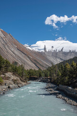 Stunning views of Himalayan trekking trails in Nepal in 2025.