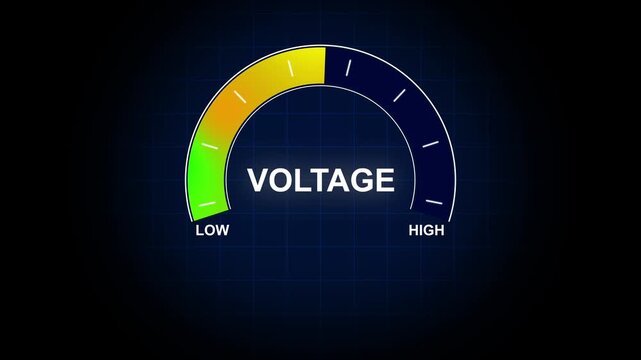 Voltage Meter Gauge Low Reading Electric Power Level Indicator electric gauge low voltage energy meter