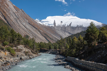 Stunning views of Himalayan trekking trails in Nepal in 2025.