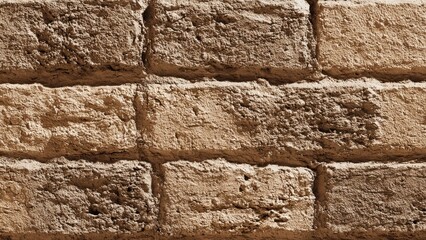 Rough Brown Brick Wall Texture Background