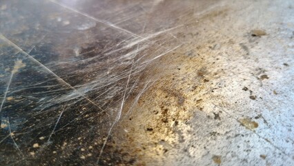 Scratched and Dirty Metal Surface