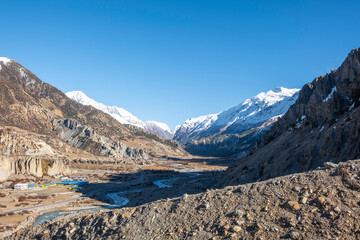 Stunning views of Himalayan trekking trails in Nepal in 2025.