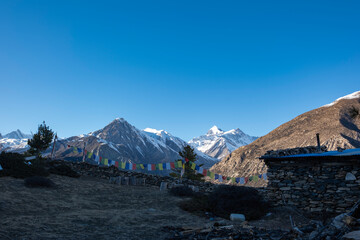 Stunning views of Himalayan trekking trails in Nepal in 2025.