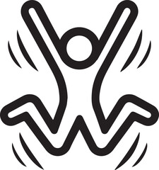 umping jack exercise icon