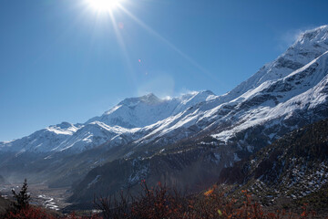 Stunning views of Himalayan trekking trails in Nepal in 2025.