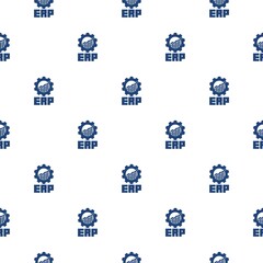 ERP seamless pattern isolated on white background