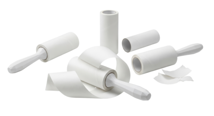 Lint Rollers Collection: Adhesive Sticky Tape for Fabric Cleaning and Grooming