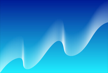 Abstract Blue Gradient Wave Background