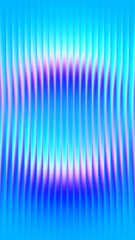 Vibrant circular gradient pattern with ribbed fractal glass texture blending blue pink purple colors. Luminous light flowing through translucent lines creating depth and symmetry. Vector illustration