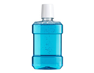 Mouthwash bottle isolated on transparent background. PNG , se of