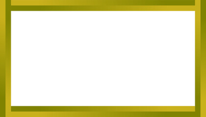 Obraz premium White Rectangle with Gold Border Frame.