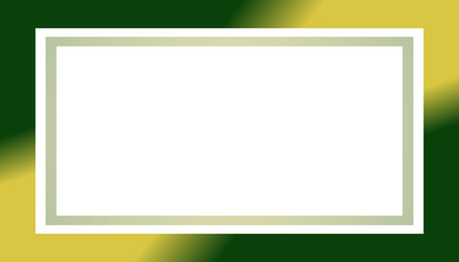 Green and Gold Gradient Border Frame Background for Certificate, Award, or Presentation Template